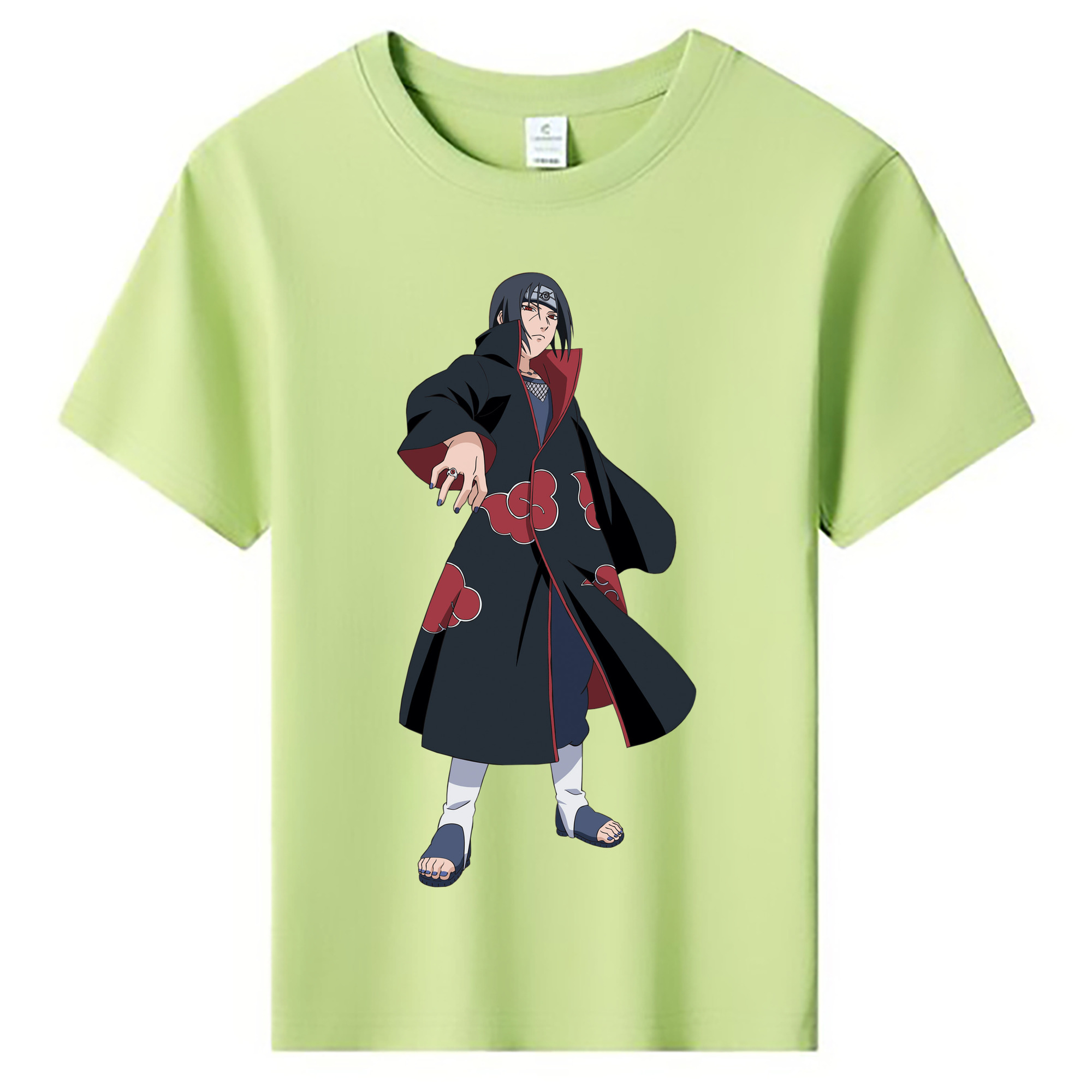 （画像用） NARUTO -ナルト- うちは イタチ Uchiha Itachi 綿100％キッズTシャツ（フロントプリント）